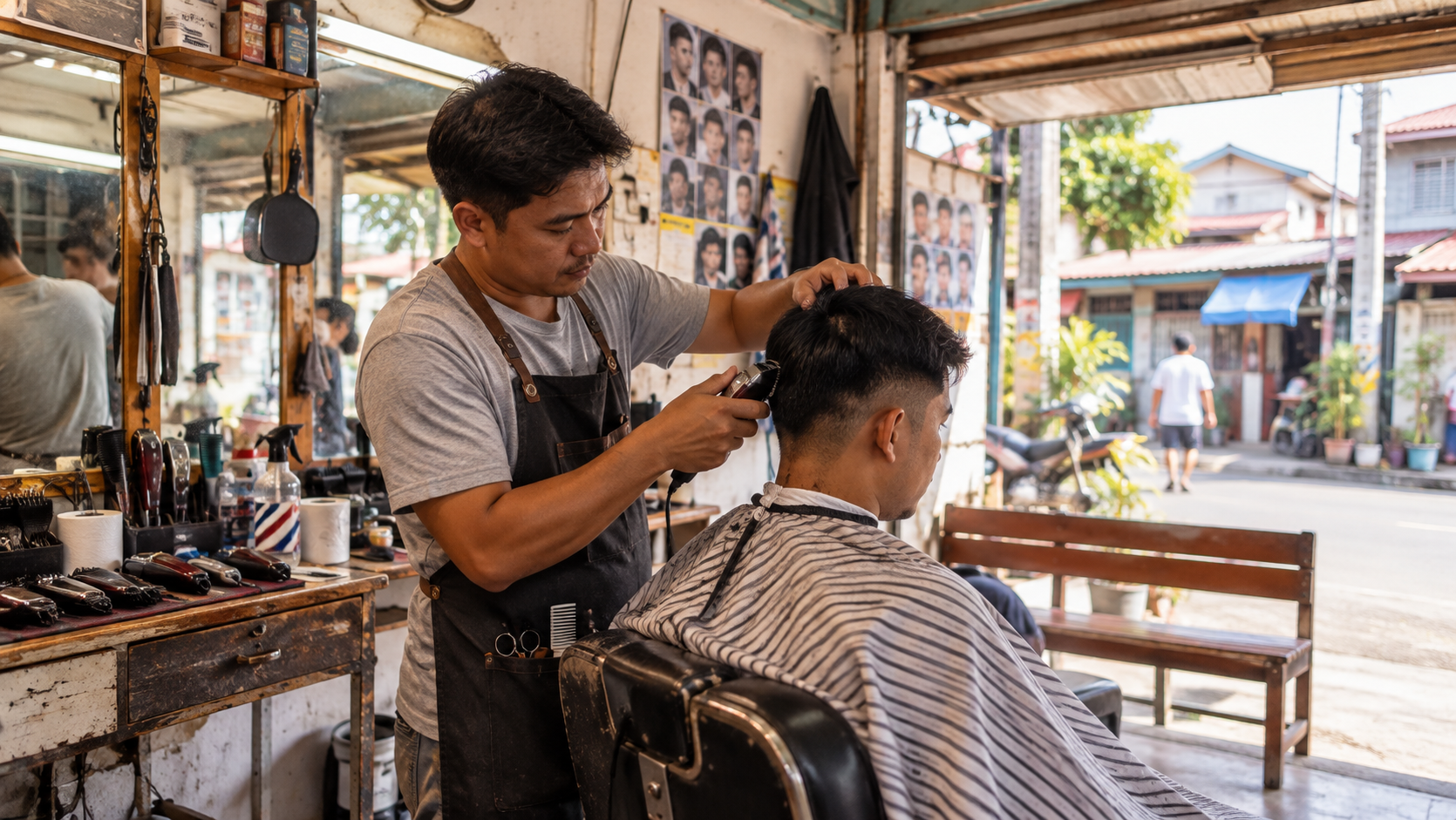 Local professional providing a service
